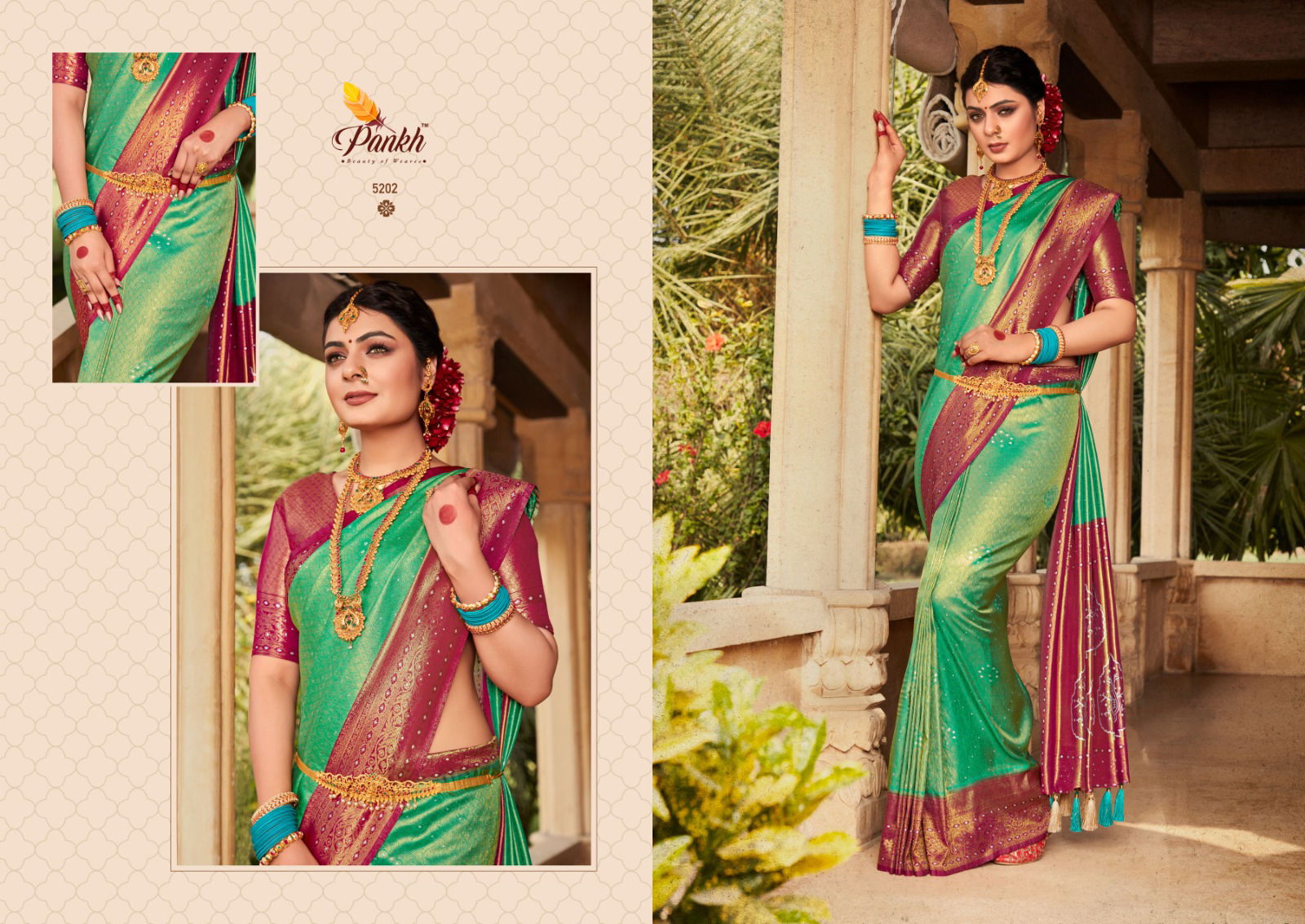 Virasat Vol 1 By Pankh Silk Designer Sarees Catalog